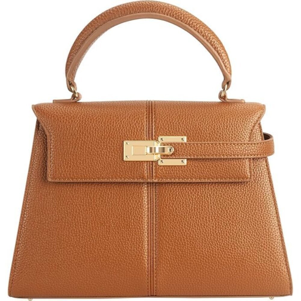 Ladies Shoulder Handbag Artificial Leather Crossbody Purse for Women Brown
